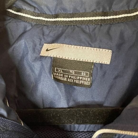 Vintage Nike Windbreaker Mens XL Navy Quarter Zip - Picture 5 of 7